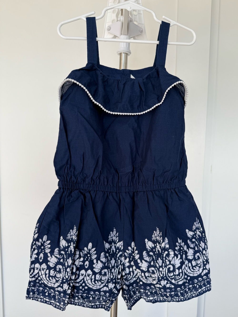 Janie and Jack Navy Blue Romper